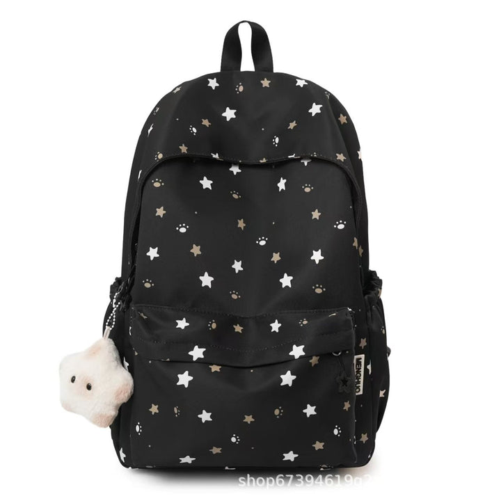 Star-Patterned Soft Fabric Backpack Kalsten