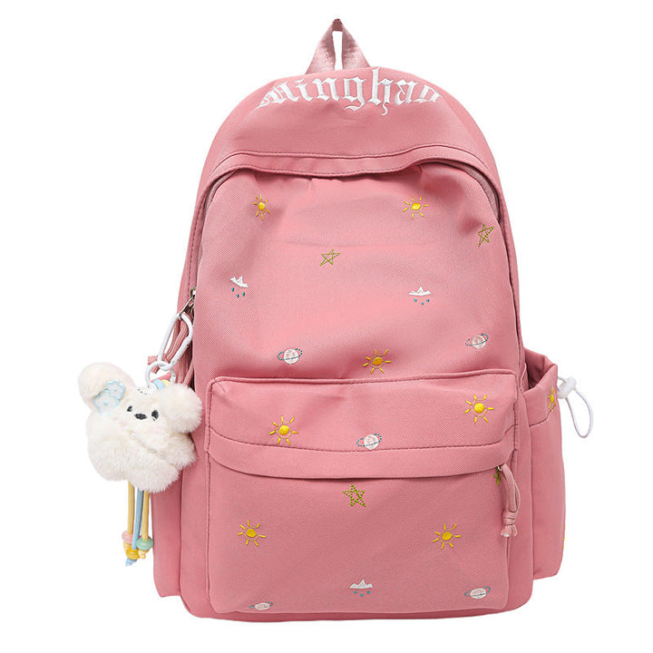 Whimsical Embroidered Backpack Kalsten