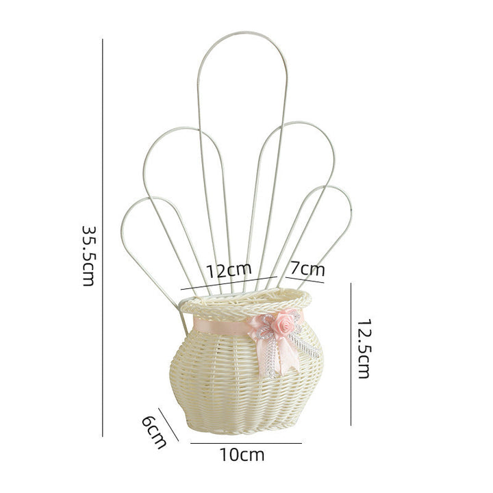 Decorative Woven Flower Basket Kalsten