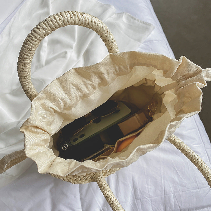 Basket bag with braided handles Kalsten