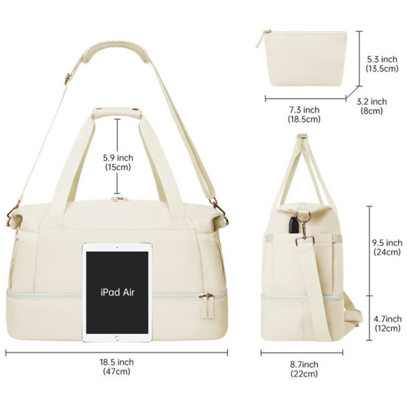 Multifunctional Tote Bag with Removable Cosmetic Bag Kalsten