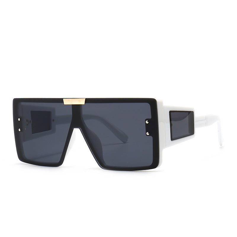 Women's stylish sunglasses in futuristic style with large frame Kalsten
