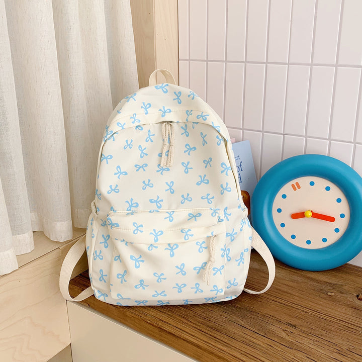 Backpack with Creative Bow Motif and Thoughtful Storage Spaces Kalsten