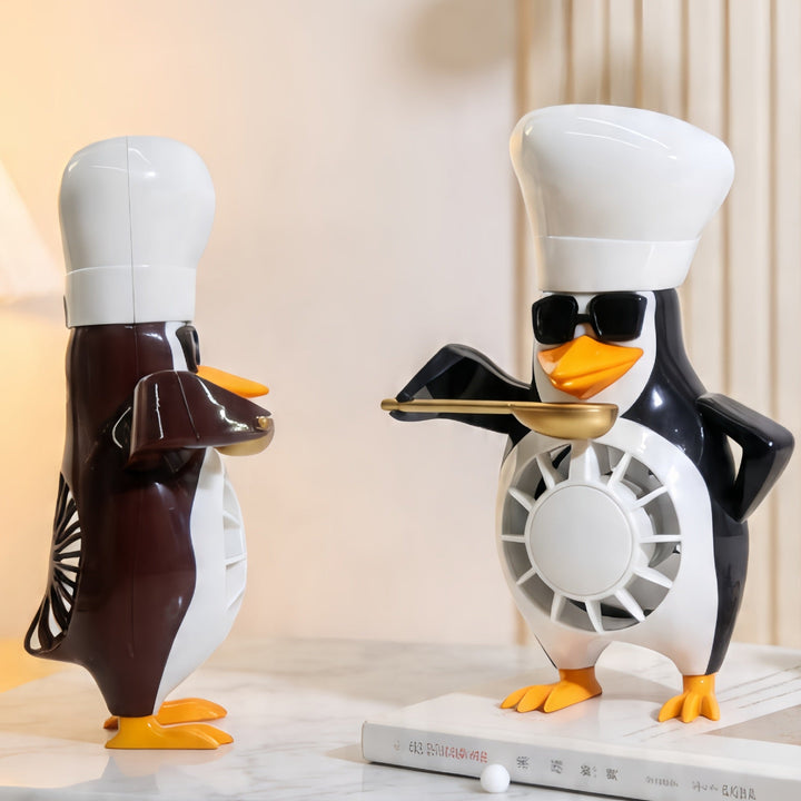 Ladies table fan in creative penguin design Kalsten