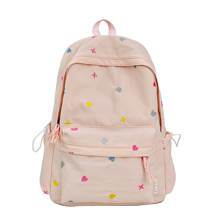 Playful Heart-Patterned Backpack kalsten