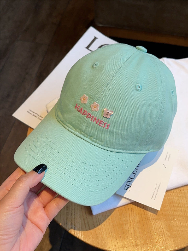 Women's Embroidered Happiness Baseball Cap Kalsten