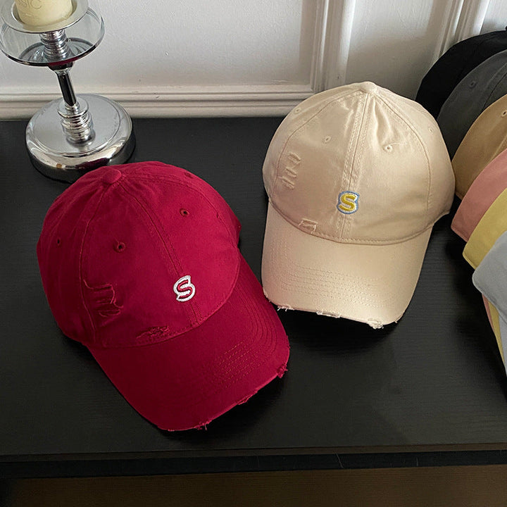 Unisex Distressed Embroidered Baseball Cap Kalsten