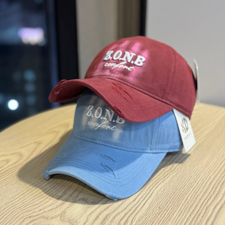 Unisex Distressed Cotton Baseball Cap Kalsten