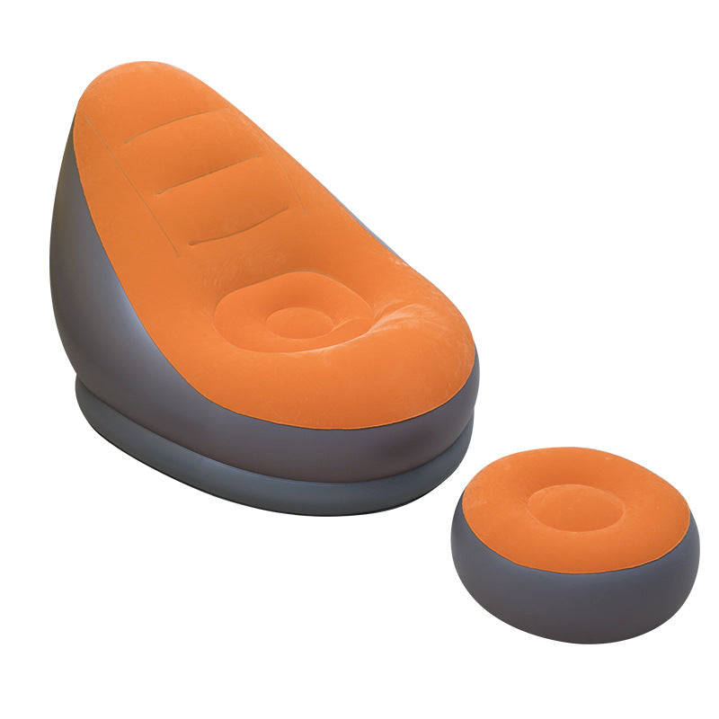 Ladies inflatable comfort bean bag chair with footstool Kalsten