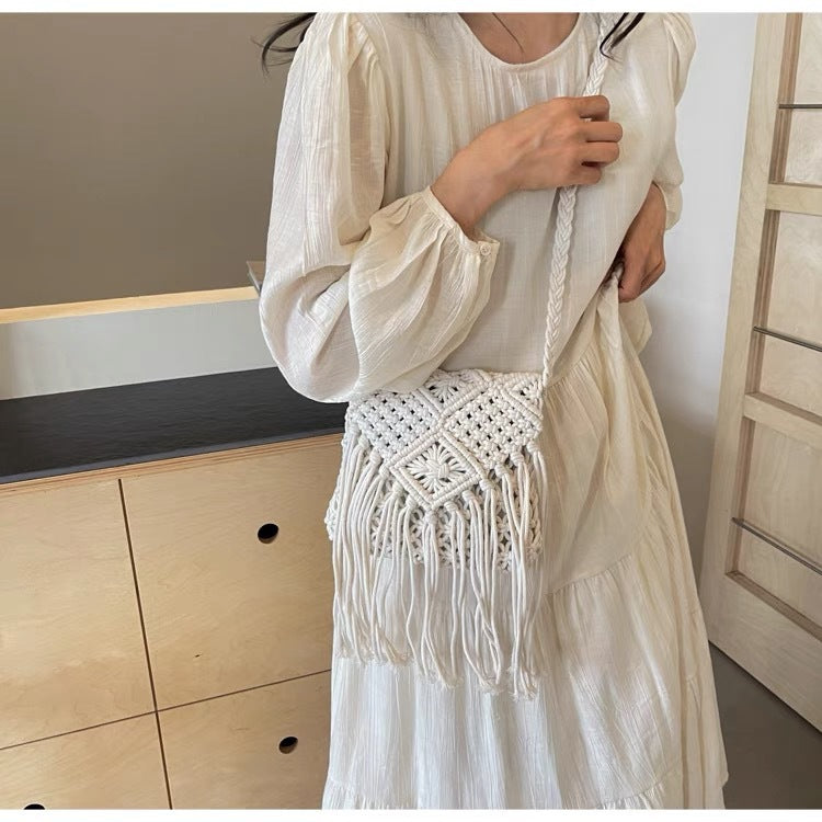 Hand-knotted Macrame Shoulder Bag Kalsten