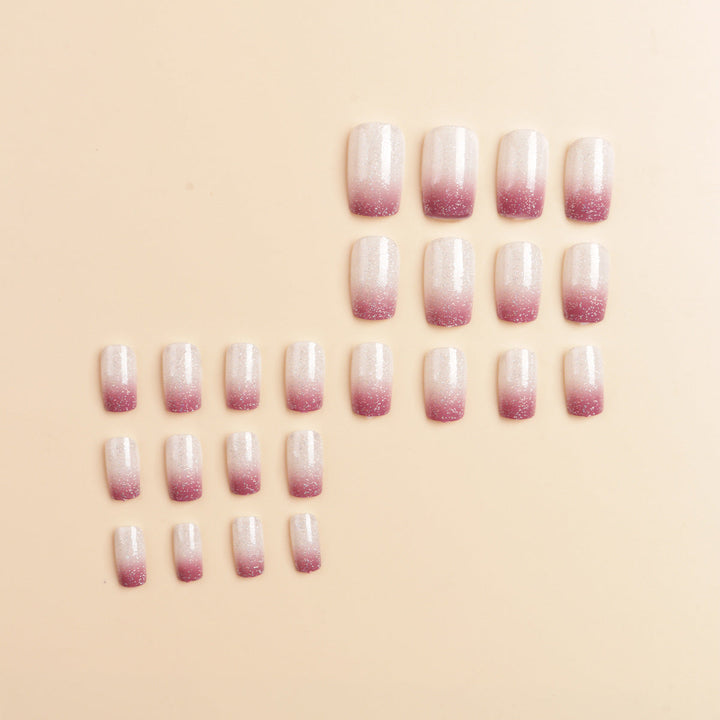 Ombre Glitter Acrylic Nail Extensions Kalsten