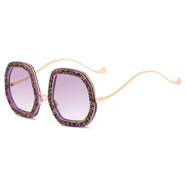 Ladies extravagant sunglasses with sparkling frame Kalsten