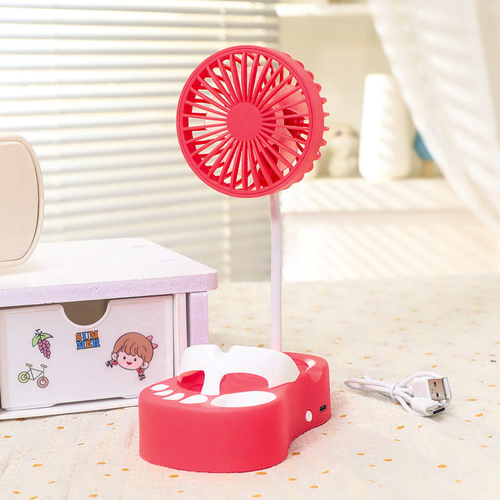 Women's portable battery fan with flexible holder Kalsten