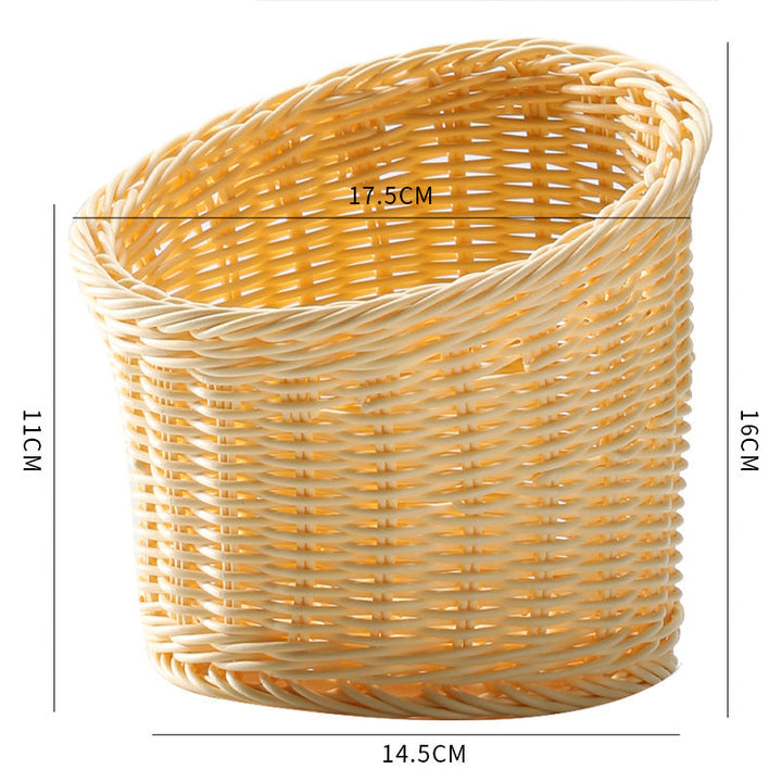 Handcrafted Natural Wicker Storage Basket Kalsten