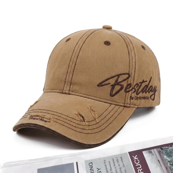 Men's Distressed Casual Cotton Baseball Cap Kalsten