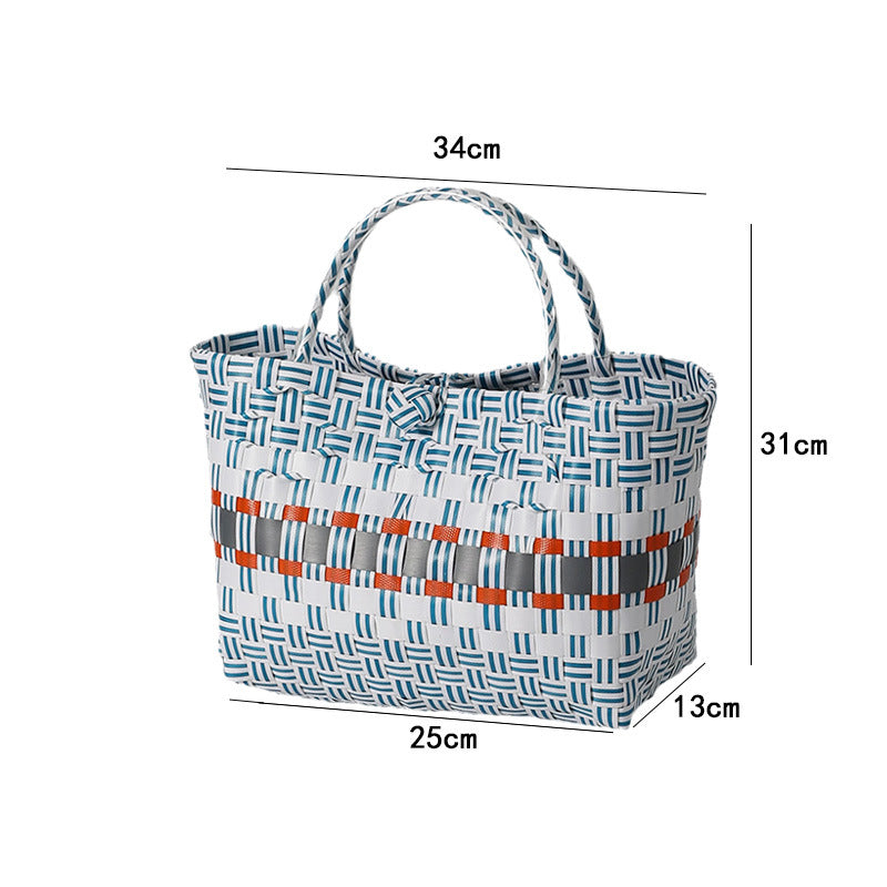 Large Capacity Woven Shopping Tote Kalsten