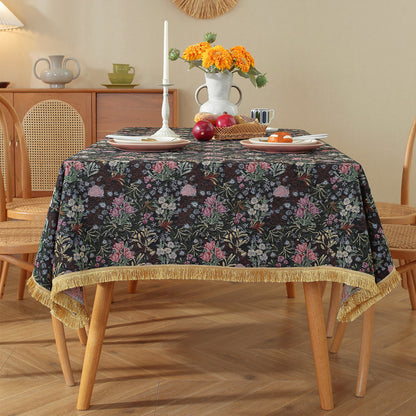 Bohemian Fringed Tablecloth