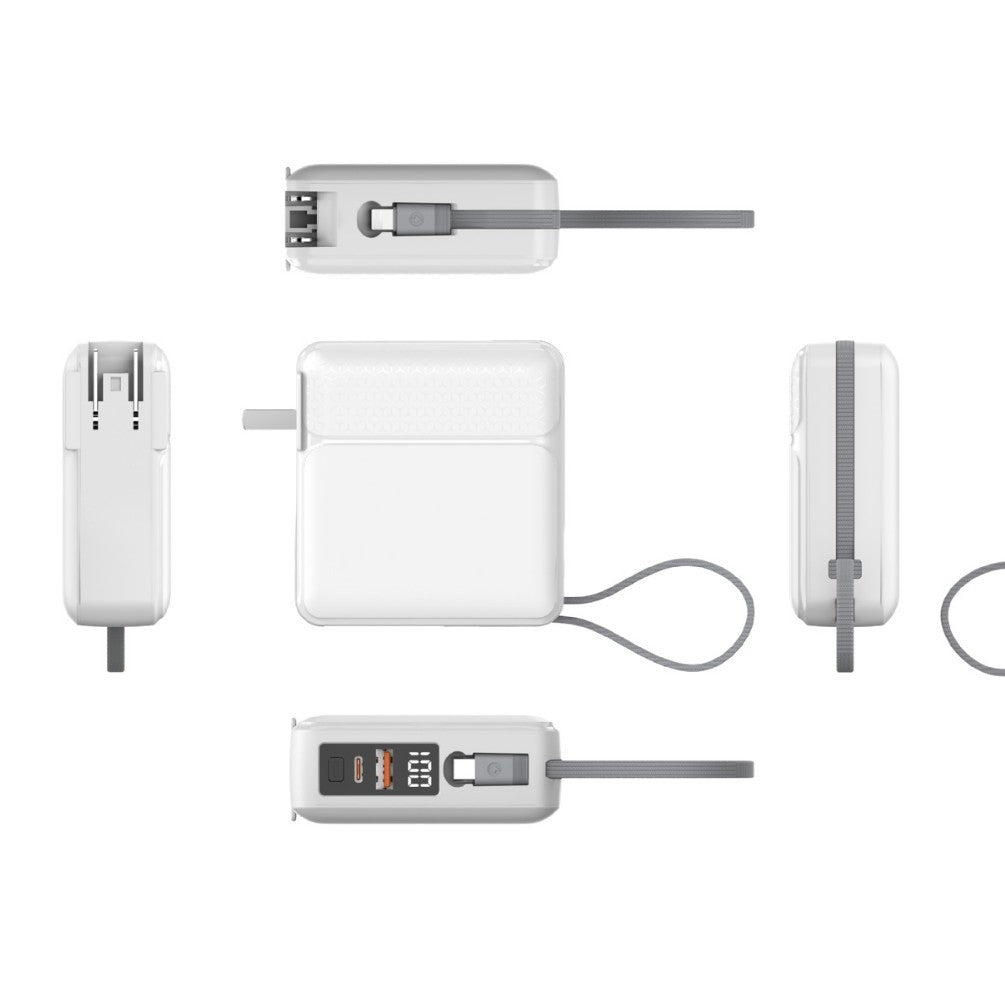 Compact quick-charge power bank with LCD display and integrated safety technology Kalsten