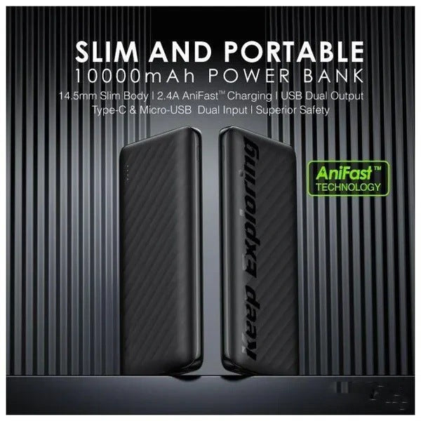 High-capacity portable power bank with dual USB-A and USB-C fast charging Kalsten