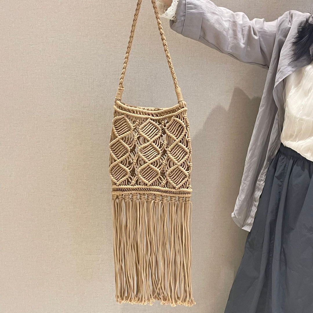 Hand-knotted macrame shoulder bag Kalsten