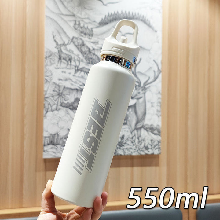 Women's sustainable stainless steel water bottle with leak-proof lid and handle Kalsten