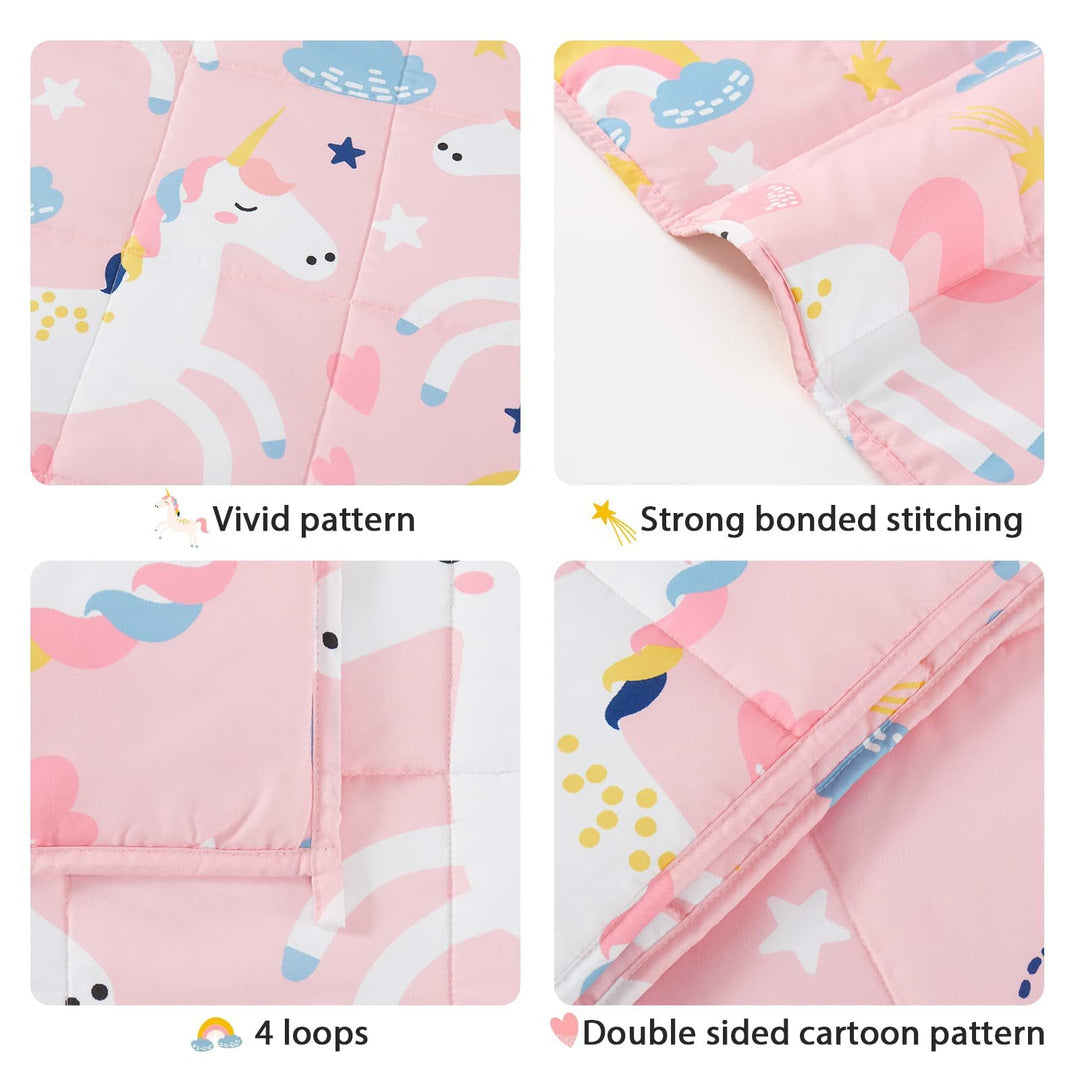 Child's blanket with colorful dinosaur motif Kalsten