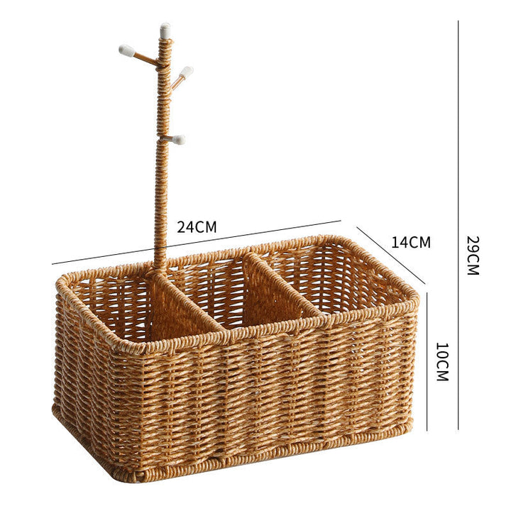 Unisex Versatile Storage Basket with Hooks Kalsten
