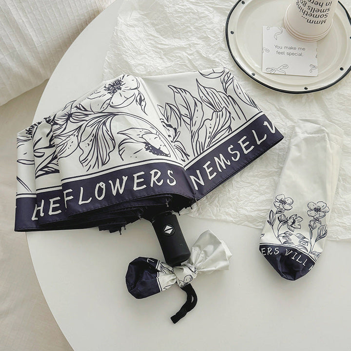 Women's Folding Umbrella with Creative Art Design Kalsten