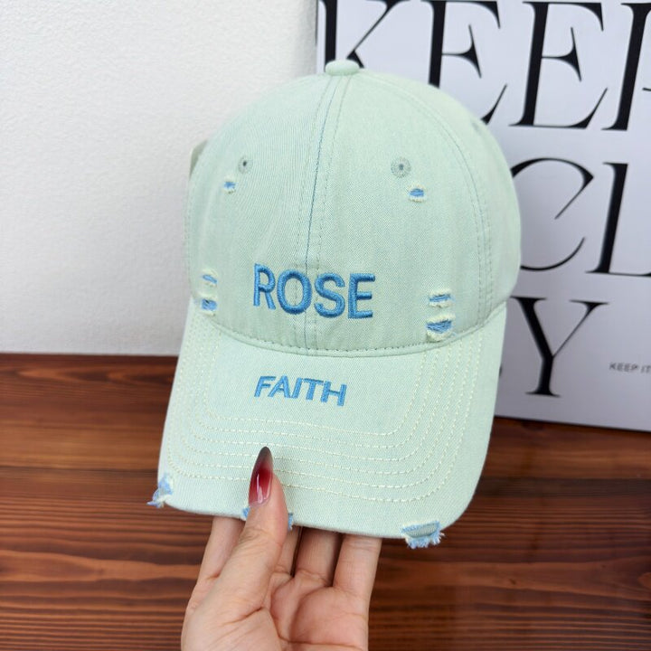 Women's Distressed Graphic Adjustable Cap Kalsten