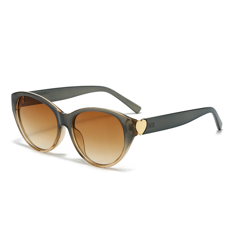 Women Cat-Eye Sunglasses with Heart Design Kalsten