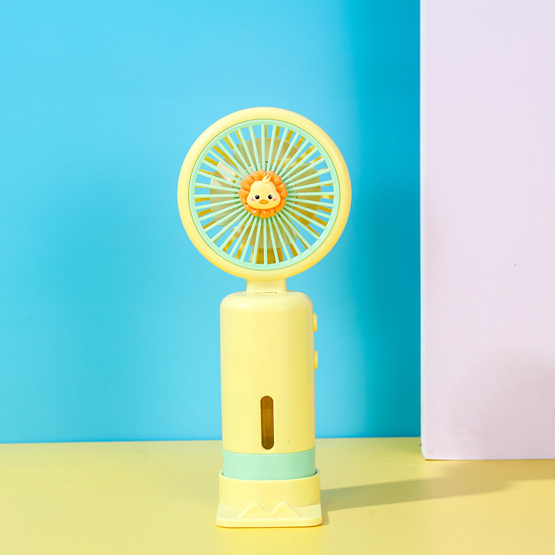 Women's Portable Mini Hand Fan with Cute Animal Design Kalsten