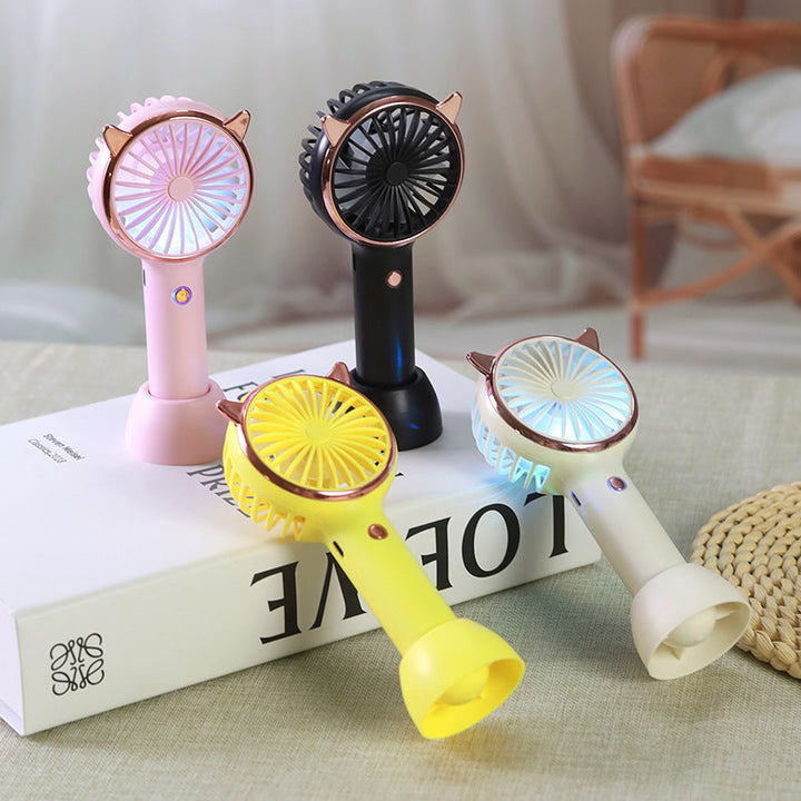 Women's portable hand fan with cat ears Kalsten