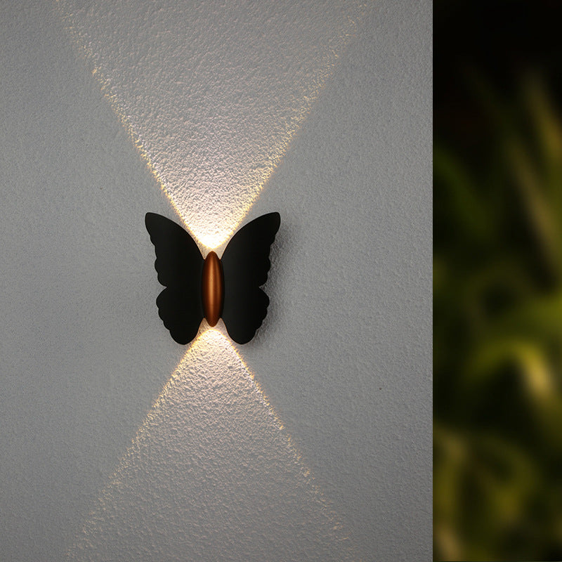 Creative Butterfly Shape Outdoor Patio LED Wall Sconce Lamp | Kalsten