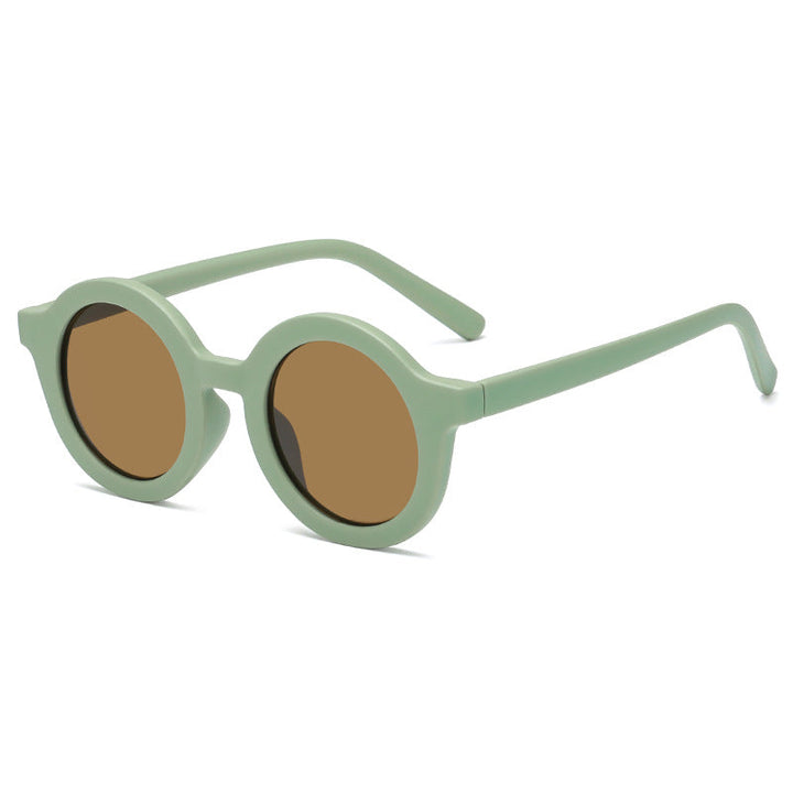 Women's stylish round sunglasses with modern plastic frame Kalsten