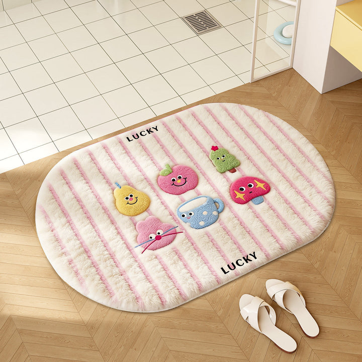 Playful Cartoon-Themed Bathroom Mat Kalsten