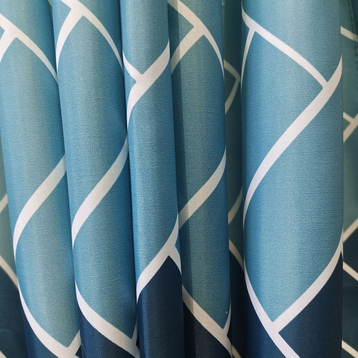 Geo-Patterned Shower Curtain Kalsten