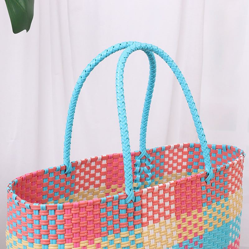 Colorful and Handmade Woven Market Bag Kalsten
