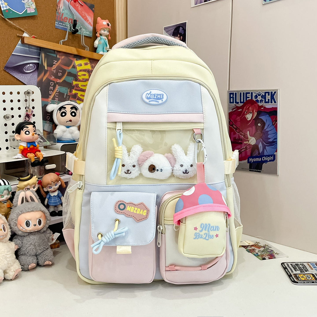 Multi-Pocket Casual School Backpack