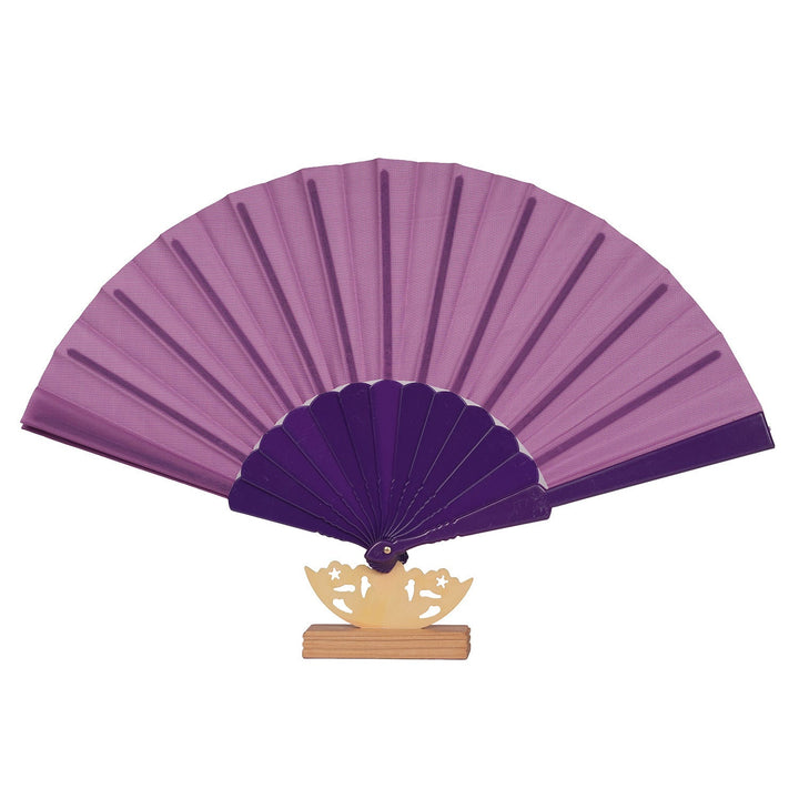 Ladies decorative fan with elegant wooden handle Kalsten