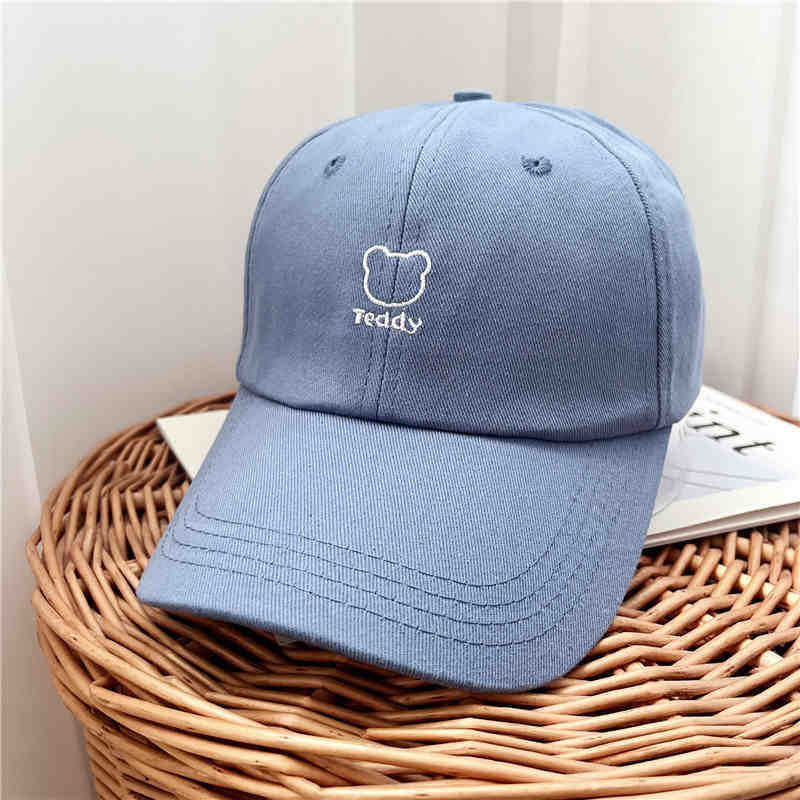 Women's Playful Teddy Bear Embroidered Baseball Cap Kalsten