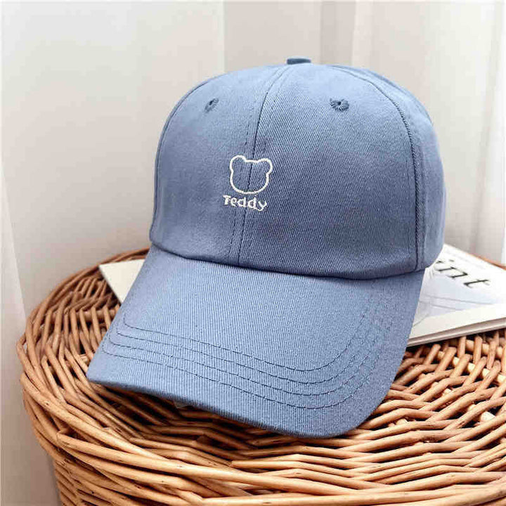 Women's Playful Teddy Bear Embroidered Baseball Cap Kalsten