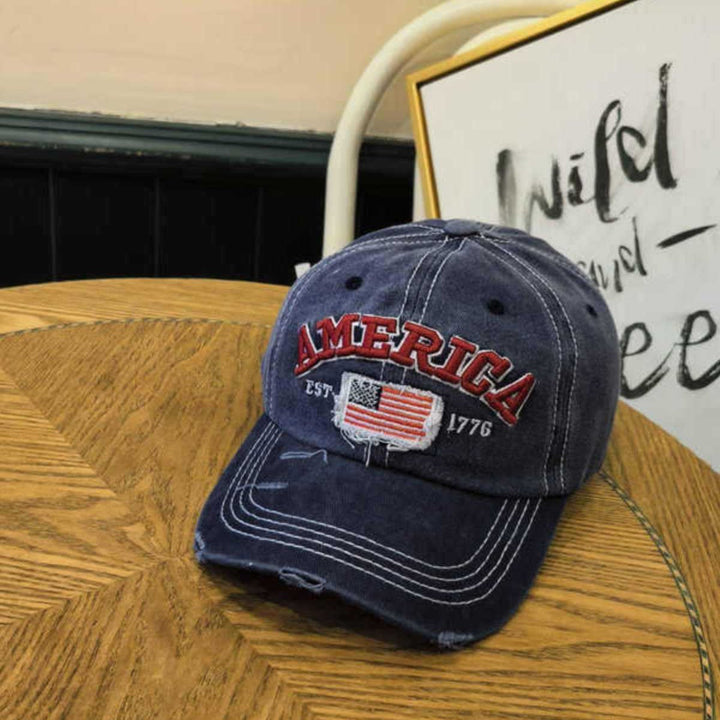 Unisex Vintage-Inspired Distressed Baseball Cap Kalsten