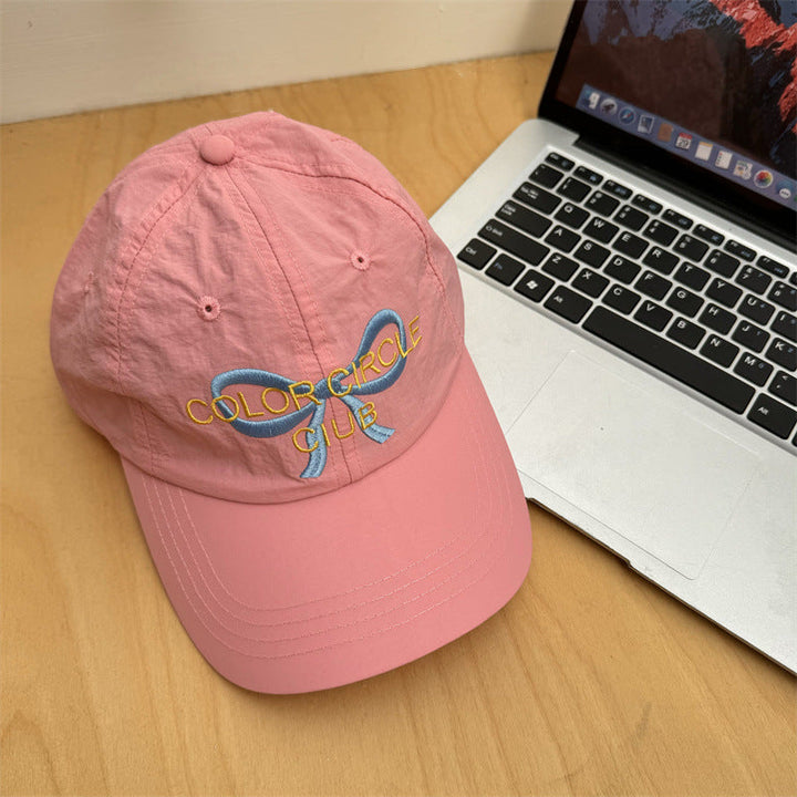 Women's Embroidered Bow-Detail Baseball Cap Kalsten