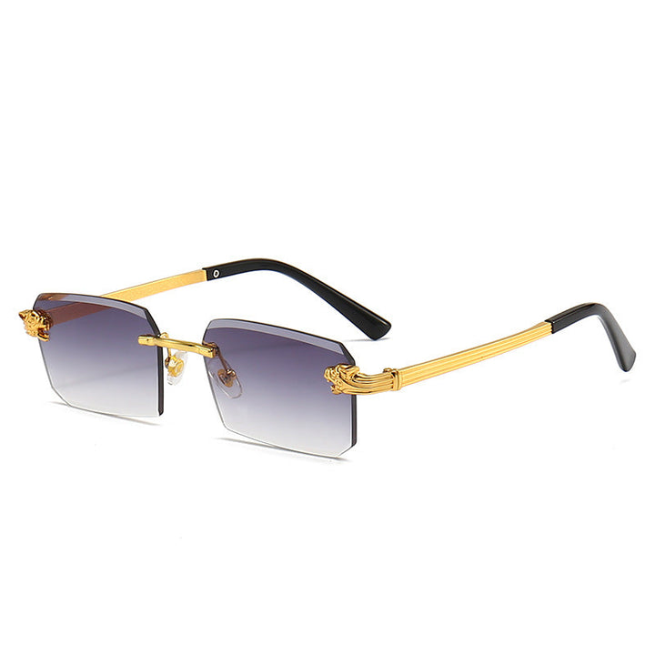 Ladies Fashion Sunglasses with Faceted Frame and Luxurious Accents Kalsten