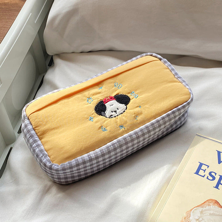 Handmade cosmetic bag with playful cat design Kalsten