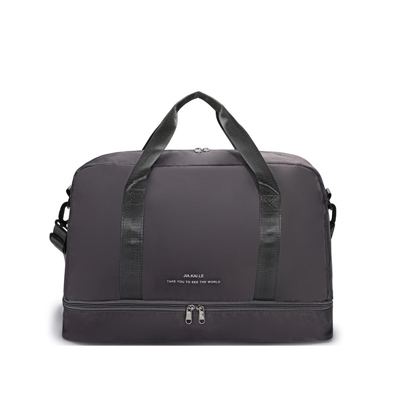 Sporty Travel Bag With Spacious Interior Compartment And Removable Shoulder Strap Kalsten