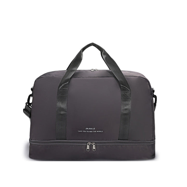 Sporty Travel Bag With Spacious Interior Compartment And Removable Shoulder Strap Kalsten