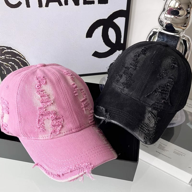 Women's Distressed Vintage-Inspired Baseball Cap Kalsten