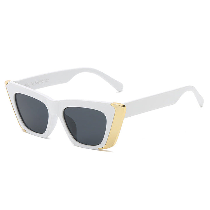 Women's fashionable sunglasses with square frame and luxurious inner lining Kalsten