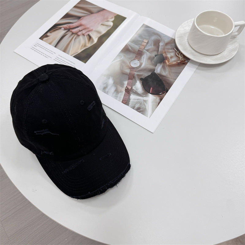 Men's Distressed Vintage-Style Baseball Cap Kalsten